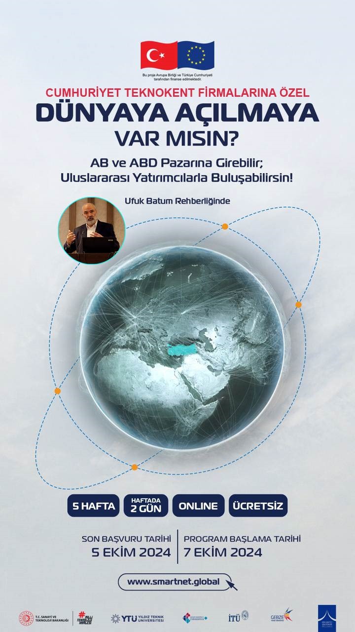 SMARTNET Girişimci Destekleri İleri Düzey Eğitimlerinin Kapsamı, Cumhuriyet Teknokent Firmaları İçin Genişletilerek Yeniden Başlıyor!