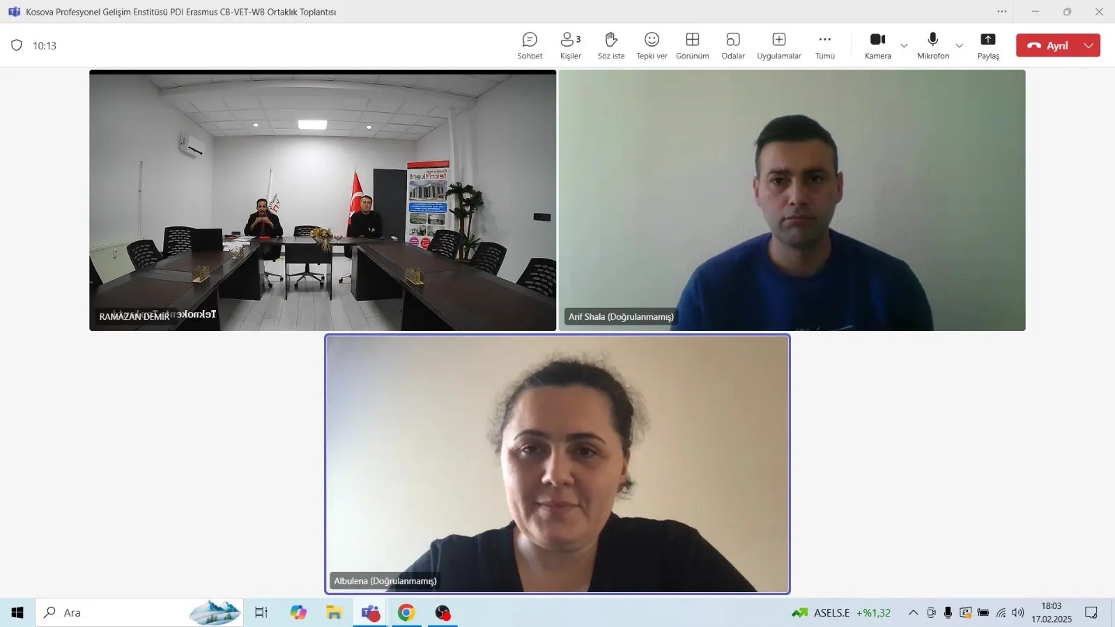 CUTTOVET Projesi Kapsamında Kosova ile İş Birliği