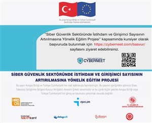 Siber Güvenlik Eğitimi Kursiyer Başvuruları Başladı