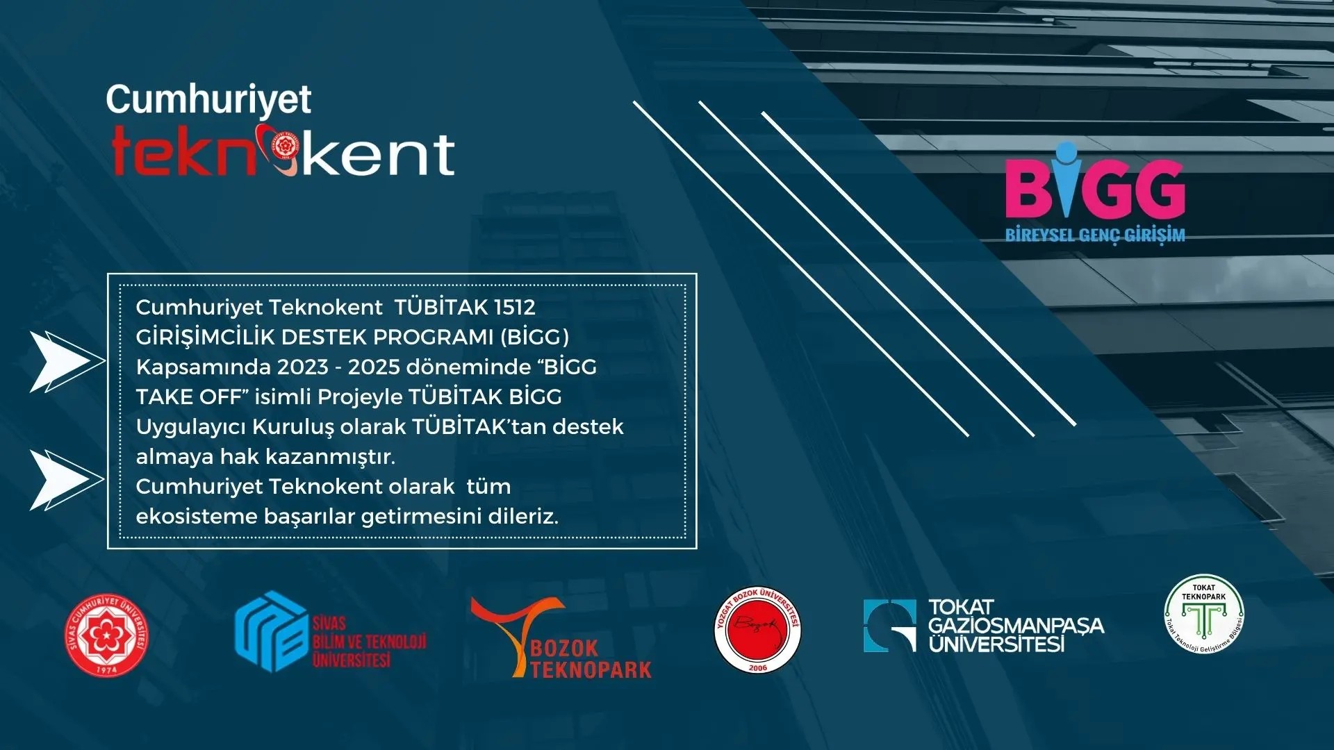 Cumhuriyet Teknokent Tübitak Bigg 1512 Girişimcilik Destek Programı Kapsamında Uygulayıcı Kuruluş Oldu