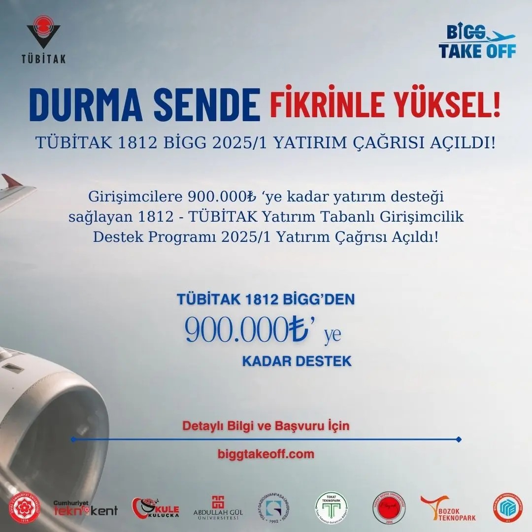 TÜBİTAK 1812 - BİGG 2025/1 Başvuru Süreci Devam Ediyor!